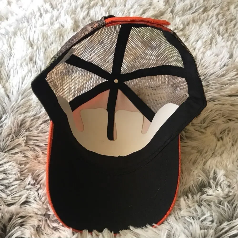 Baseball Cap Hardcore Hunter Orange Adjustable New W Tags